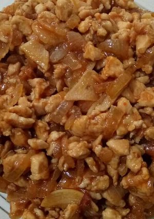 Foto resep Topping ayam utk pizza atau isian martabak