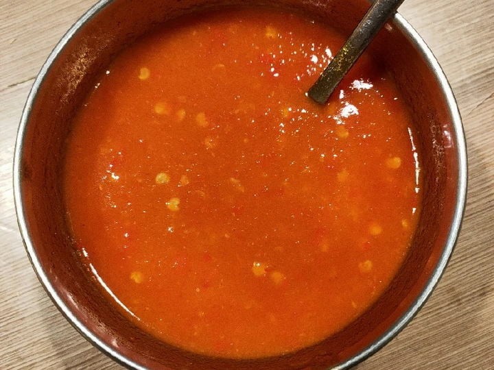 Langkah Gampang Menyiapkan Resep  Sambal enak utk dimsum, somay, pangsit, bakmi, bakso goreng dll yang Bikin Ngiler, Enak Banget