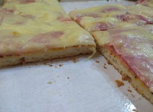 Una foto de Pizza batida a mano