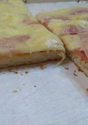 Una foto de Pizza batida a mano