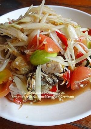 รูปของ ส้มตำปูเค็มหมูยอ