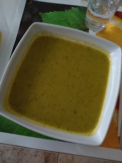 Una foto de Crema de calabacín