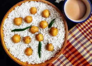 Fresh, Serving Recipe Phoolouri  Phooluri Chickpea Fritters Most Delicious