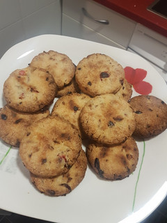 Una foto de Galletas de arándanos rojos