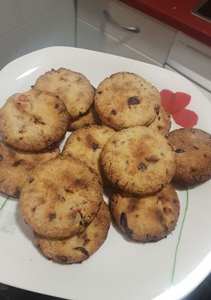 Una foto de Galletas de arándanos rojos