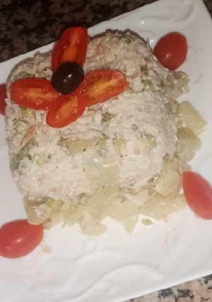 صورة لوصفة سلطة الروز و البسباس