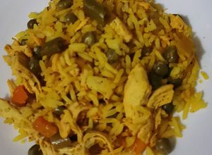 Una foto de Arroz con pollo