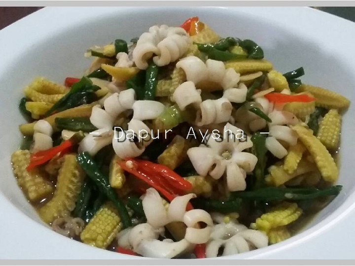 Resep Tumis Cumi Baby Corn Anti Gagal