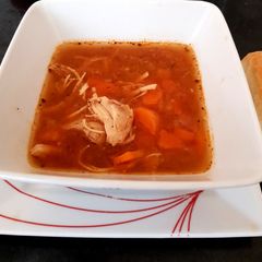A picture of My Chicken & Carrot Soup 😙.