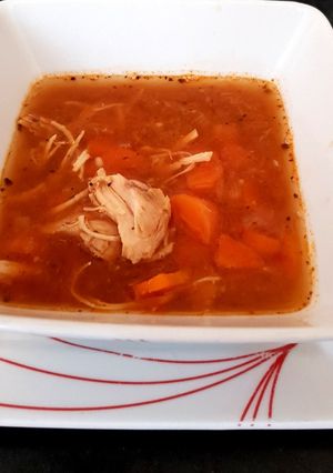 A picture of My Chicken & Carrot Soup 😙.