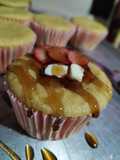 Cupcake con harina para hot cakes