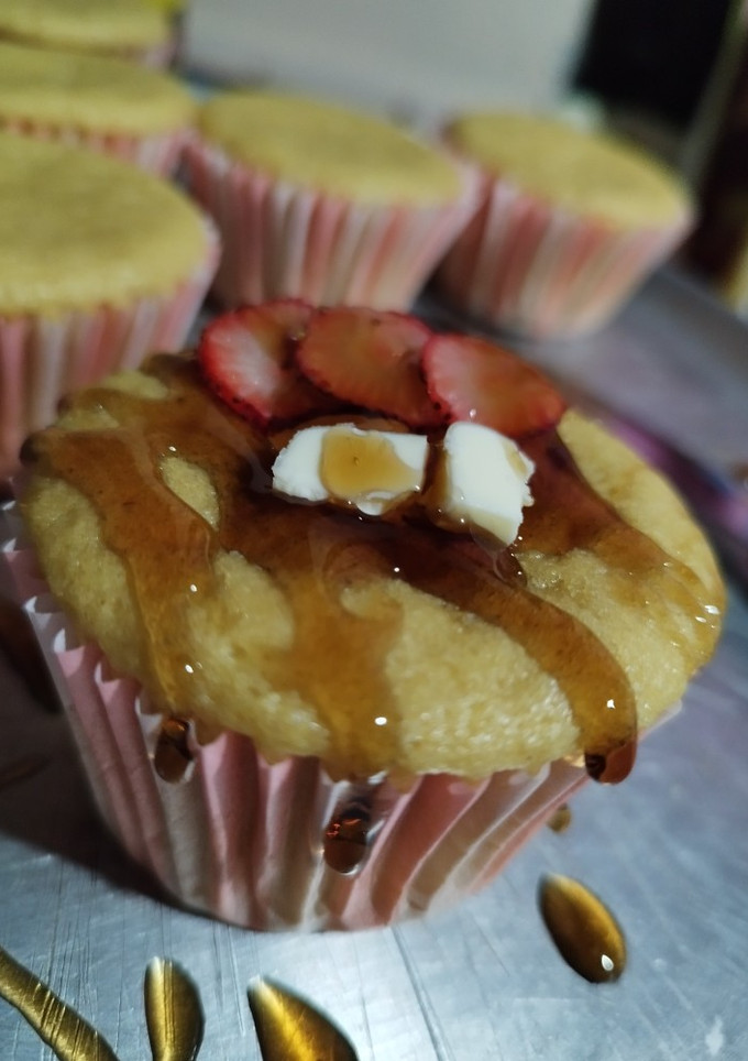 Una foto de Cupcake con harina para hot cakes