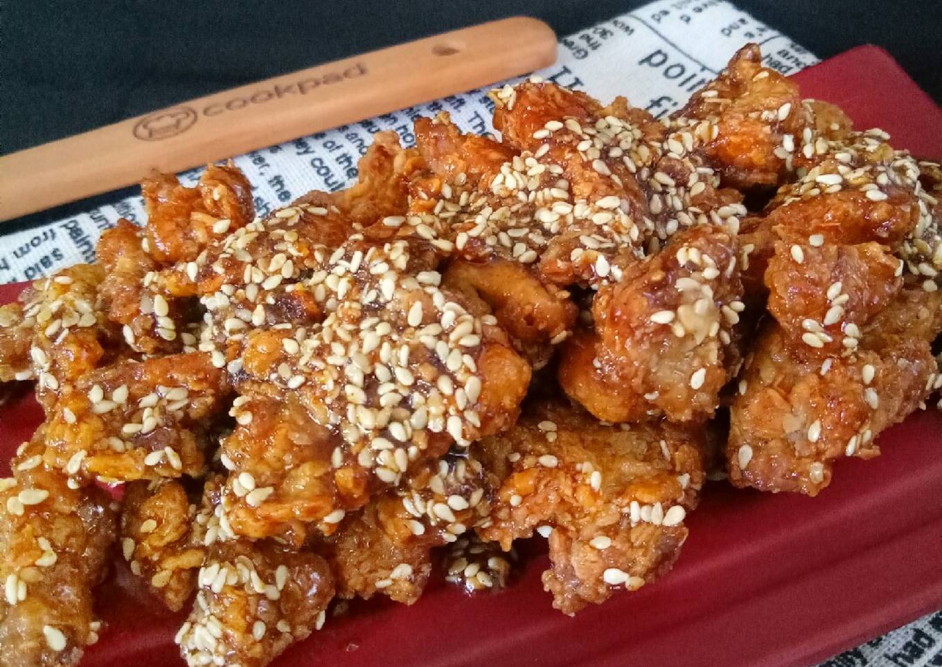 Ayam goreng madu renyah