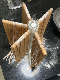 Una foto de Fideos caseros con harina integral - facilísimos