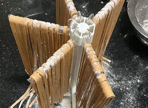 Una foto de Fideos caseros con harina integral - facilísimos