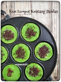 Foto resep Kue Lumpur Kentang Pandan