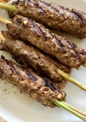A picture of Vietnamese Beef and Lemongrass Skewers.