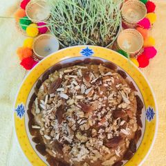 A picture of Rava-Mawa Halwa.