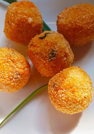 Una foto de Croquetas express de verdura con fideos reciclados ♻️