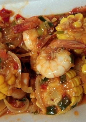 Foto resep Udang saos padang sederhana