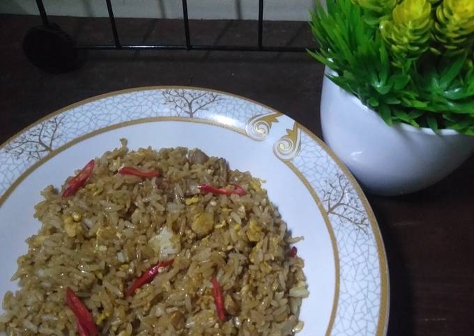 Recipe: Appetizing Nasi goreng jamur tiram