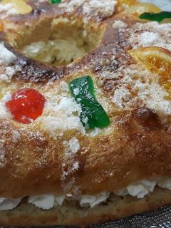 Una foto de Roscón de reyes en thermomix