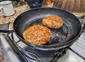 Una foto de (Vegano) HAMBURGUESAS DE LEGUMBRES SIN TACC