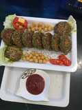 Chikpice and spinach kabab