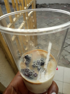 A picture of Whip cream drink.