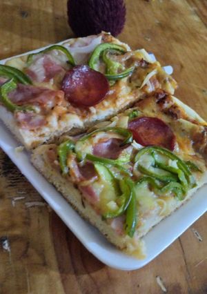 Una foto de Pizza casera sencilla