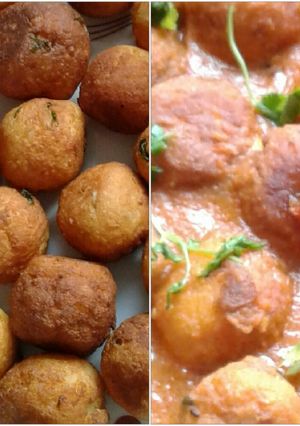 A picture of Tofu kofta curry.