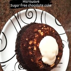 Sugar free microwave cake A picture of Sugar free microwave cake.