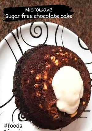 A picture of Sugar free microwave cake.