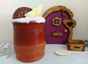 Una foto de Helado de queso Idiazábal