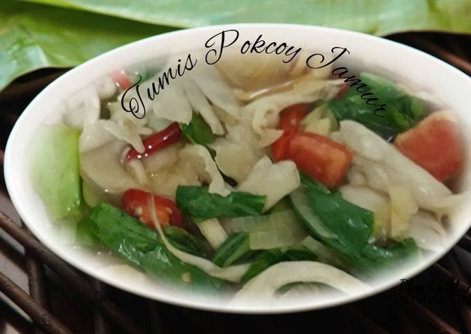 Tumis Pokcoy Jamur