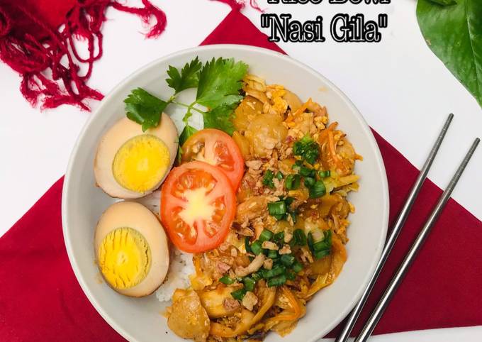 Resep Rice Bowl &#34;Nasi Gila&#34;, Enak