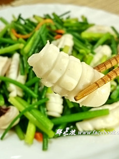 熱炒 ‧ 韭菜花小卷 的食譜成品照片