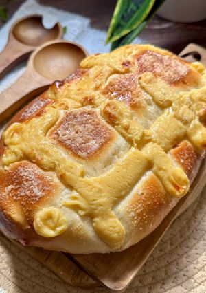 Una foto de Coca Brioche de Crema en Freidora de Aire