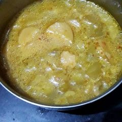 A picture of Tori Arabi mix sabji.