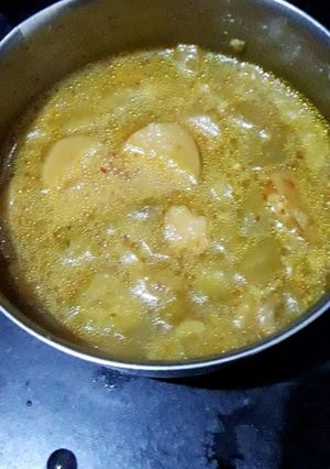 A picture of Tori Arabi mix sabji.