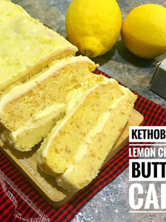 Foto resep Kethobetic Lemon Cheese Butter Cake -keto