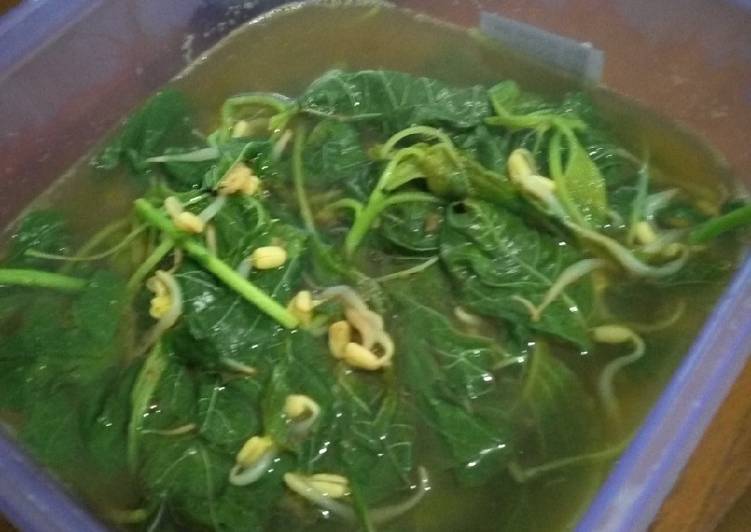 Sayur bayam super cepat kilat anak kos sahur