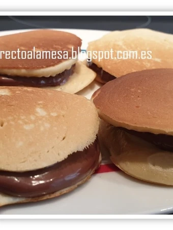 Receta Dorayakis de crema de cacao  que Delicioso