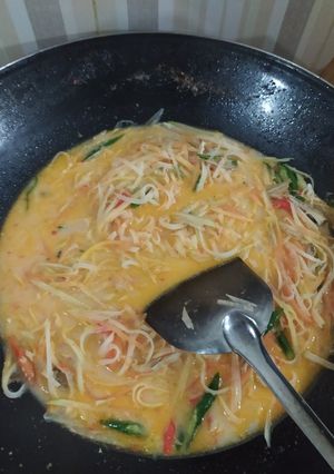 Foto resep Tumis santan pepaya muda