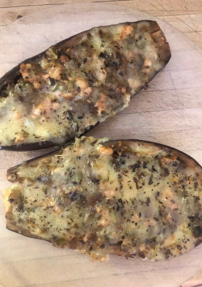 Una foto de Berenjenas rellenas