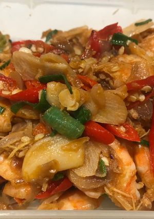 Foto resep Tumis udang.