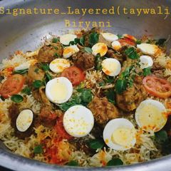 Signature layered(taywali)Biryani A picture of Signature layered(taywali)Biryani.