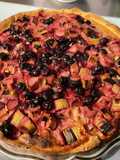Tarte rhubarbe cassis