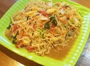 Gambar mie burung dara kuah bawang bombay