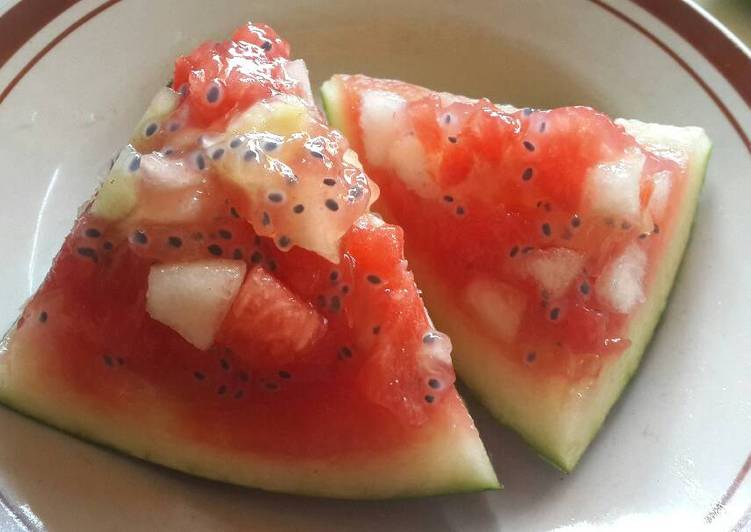 Cara Gampang Membuat Puding Buah Semangka 🍉🍉 yang Enak Banget